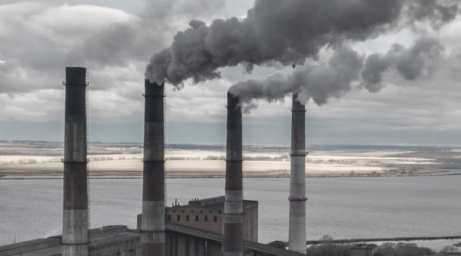 power plants with text overly cutting soot saves lives