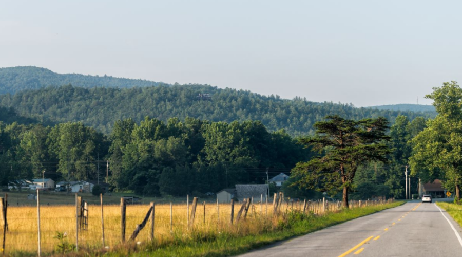 rural road in nc