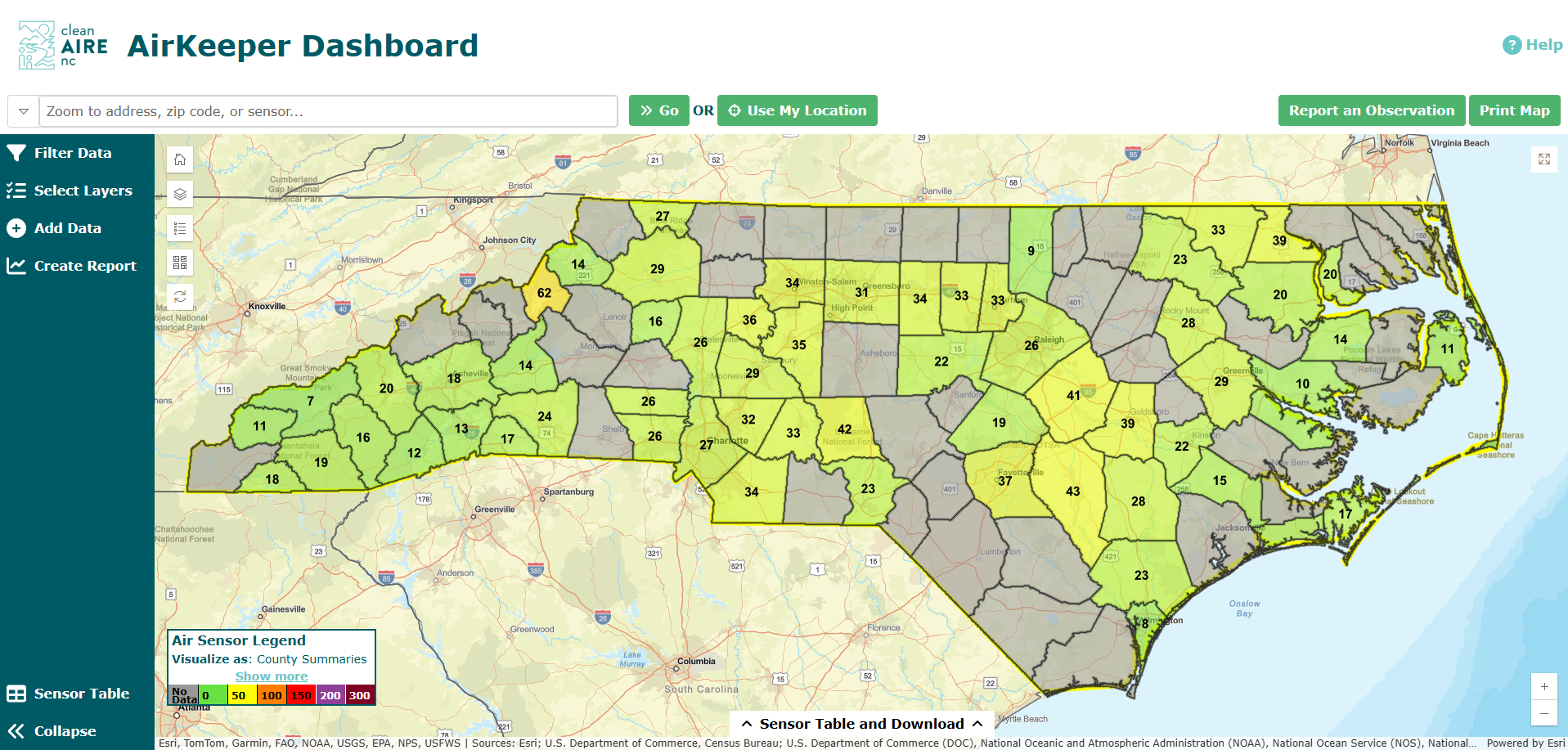 ak dashboard map