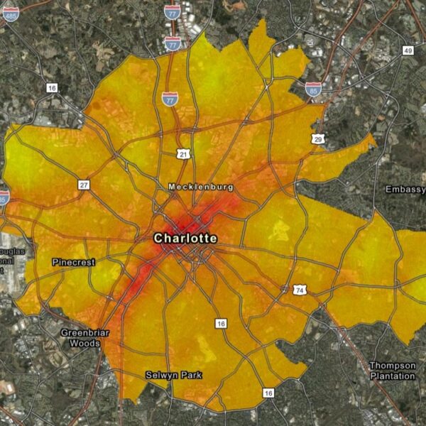 charlotte heat map
