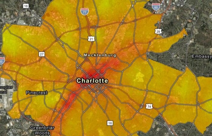 charlotte heat map